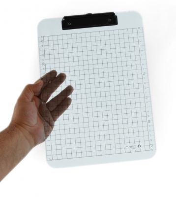 Clipboard standard Office box, A4, transparent PP